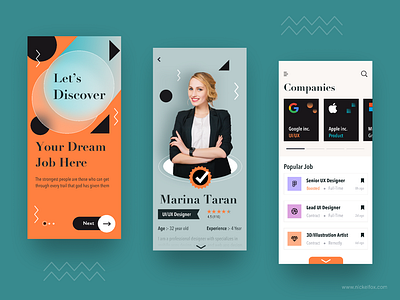 Build the best job-finding app with us. branding graphic design ui