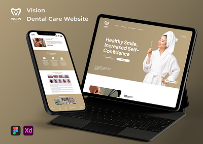 Dental Care Website Design & Management branding design graphic design landingpage redesign ui ux