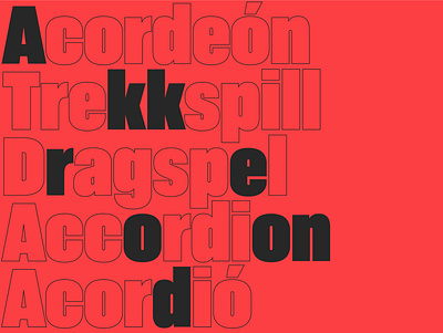 Akkordeon typeface black