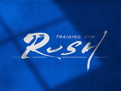 Training Gym Logo Design - Rush branding brush logo cool logo graphic design gym logo japan design