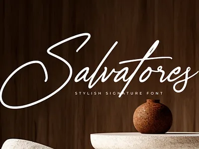 Salvatores - Stylish Signature Font style