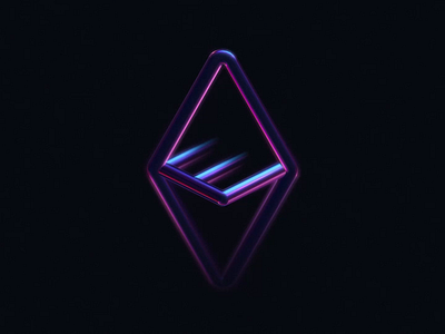 Ethereum Logo Redesign Concept in Motion 3d animation blockchain branding crypto crystal currency defi ethereum gradient icon identity intro lepisov letter e lettering logo motion spline web3