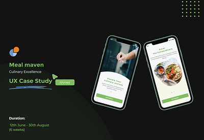 Meal Maven | Cooking Recipes App | UX/UI Case Study app appdesign case study designprocess figma foodapp graphic design highfidelity mobile mobileapp ui uidesign uiux userexperience uxdesign