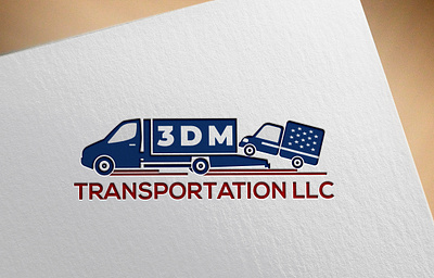 3D TRANSPORTATION LLC LOGO DESIGN illustration