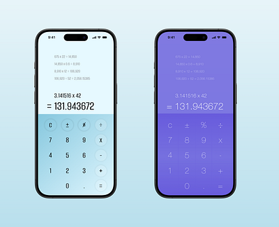 100 days of UI Challenge: day 4 calculator native mobile ui