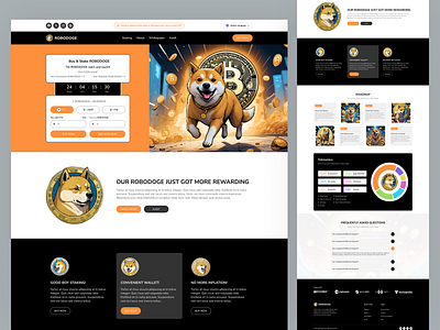 Doge20 Meme Coin HTML & Tailwind CSS Web Template bootstrap bootstrap website cryptocurrency design dog 20 coin dog20 html website illustration meme crypto meme template memecoin memecoin website tailwindcss token ui uiux web design web template website design website template