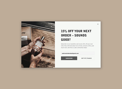 Daily UI #016 – Pop-Up / Overlay art direction branding daily ui design fragrance fragrances graphic design illustration le labo ui ux