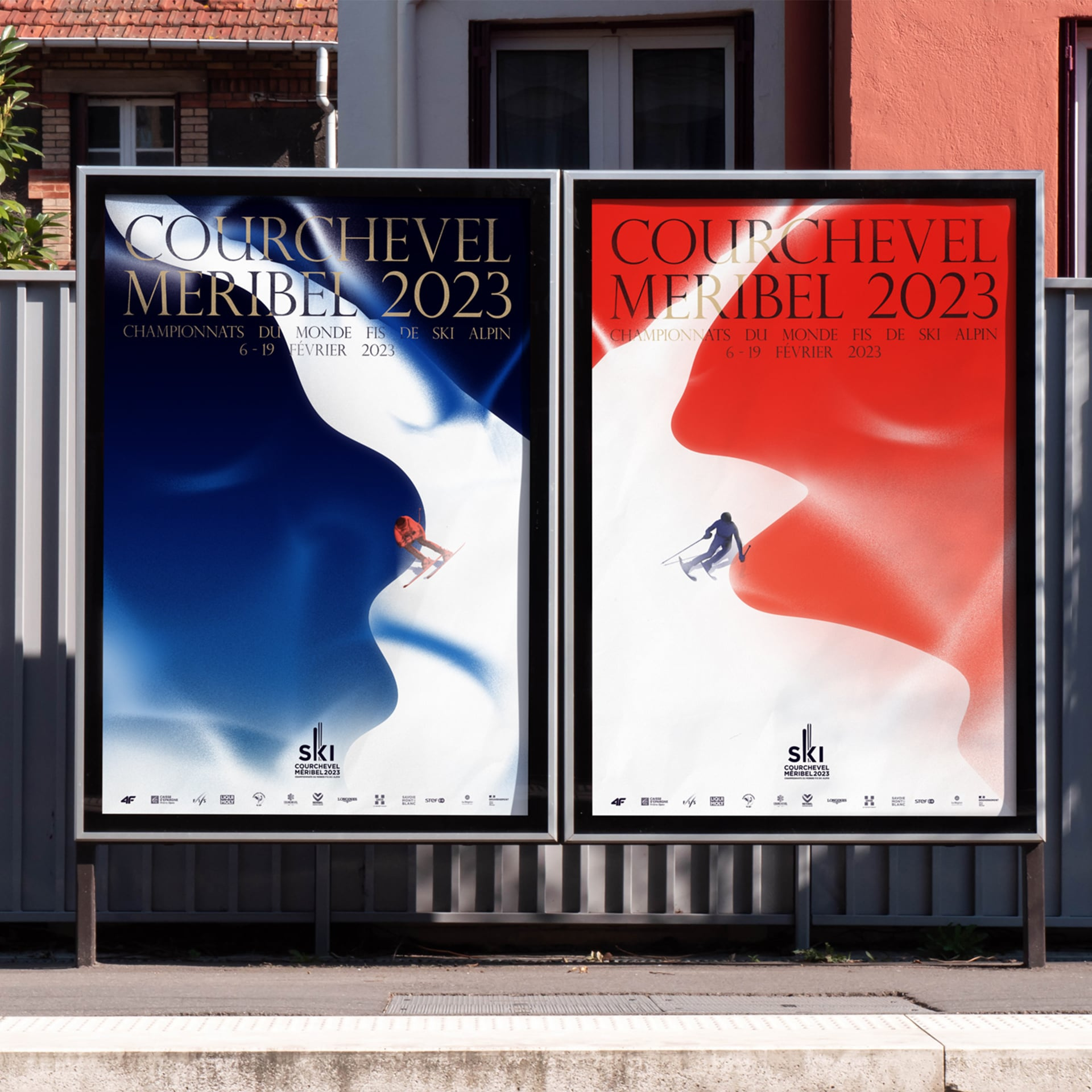 Courchevel Méribel 2023 - Posters alps championship courchevel graphic design meribel mountain poster ski snow sport typography winter world