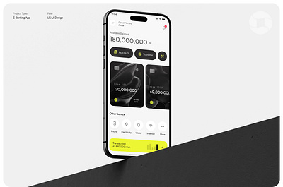 E-Banking Mobile Application | Case Study banking figma finance homepage ui user experience user interface ux
