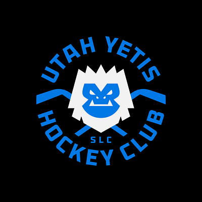 Utah Yetis Badge 01/02 branding hockey illustration logo logomark nhl sports symbol team