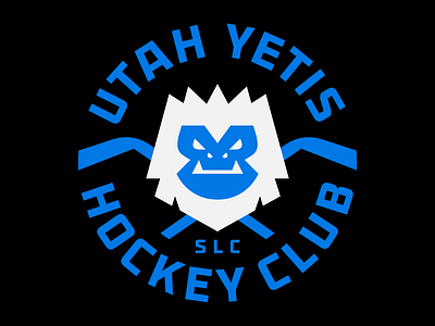 Utah Yetis Badge 01/02 branding hockey illustration logo logomark nhl sports symbol team