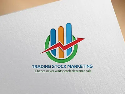TRADING STOCK MARKETING LOGO DESIGN illustration
