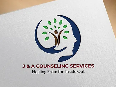 J & A COUNSELING SERVICE LOGO DESIGN illustration