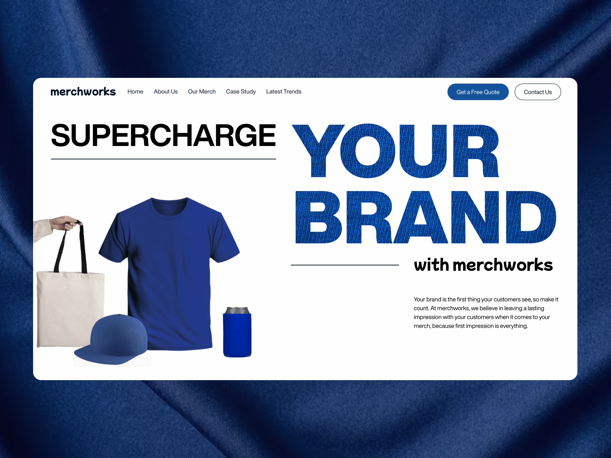 Merchworks - Landing page design animation design graphic design landing page ui ui design vietnam webflow website