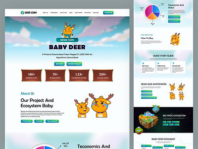 Baby Deer Coin HTML & Tailwind CSS Website Template baby deer coin babydeer memecoin bootstrap bootstrap website crypto cryptocurrency design html html website meme crypto meme template memecoin memecoins memeoin website tailwindcss token ui web design web template website template