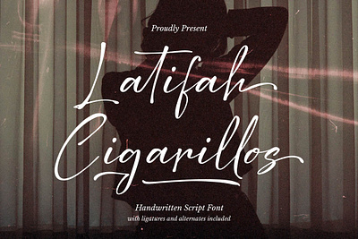 Latifah Cigarillos | Handwritten Script Font feminine