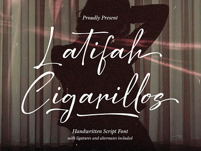 Latifah Cigarillos | Handwritten Script Font feminine