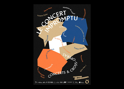 Le Concert Impromptu - Poster branding concert design graphic design illustration impromptu logo music musician opera orchestra poster