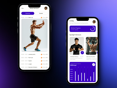 FitBlast - App Home Screen appdesigninspiration appdesigntrends appinterface appuiux designthinking fitnessappdesign healthappui uiuxfitness userexperience userinterface