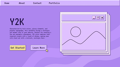 Y2K design figma illustration ui ux y2k