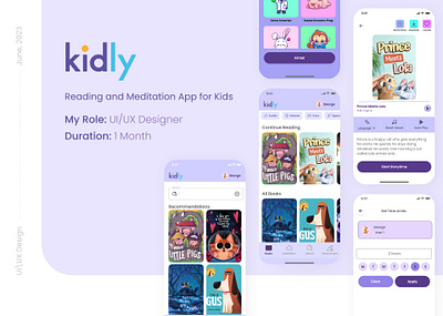 Kidly Redesign kids ui ux