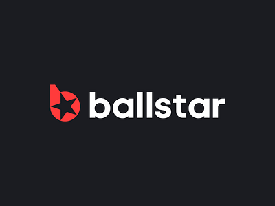 Ball Star - sport logo b b logo ball branding geometric identity logo logo design negative space sport sport logo star symbol whistle
