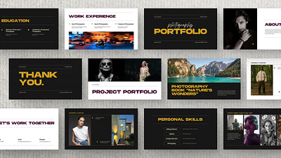 Photography Portfolio - Presentation Templates branding graphic design minimalist design photo port portfolio design portfolio ppt ppt design presentation presentation te