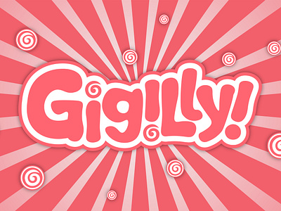 Gigilly! Candies advertising brand design branding candy graphic design illustration illustrator logo photoshop sweets