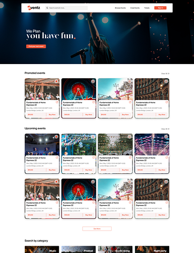Eventz Landing Page bootstrap html css landing page responsive