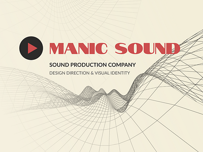 Manic Sound | Design Direction brand identity branding design direction hero section landing page uiux visual identity webdesign