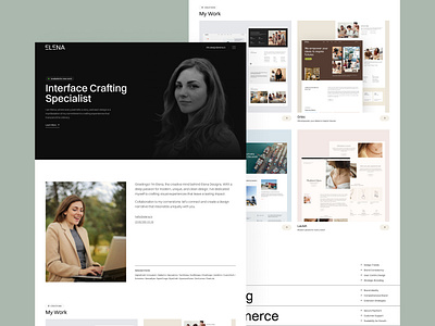 Elena - Portfolio Website Template blog builtinwebflow clean creative cv designer developer freelancer hero madeinwebflow madewithwebflow modern personal photographer portfolio profile resume webflow