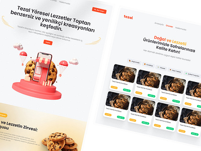 Cookie Web Design 3d animation app branding design figma graphic design illustration landingpage logo motion graphics ui uidesi̇gn ux uxdesign uıdesign uıux vector web