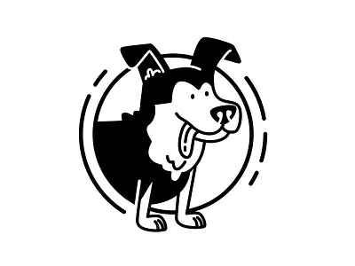 Dog illustration adobe illustrator animal black and white branding design dog graphic design illustration logo vector