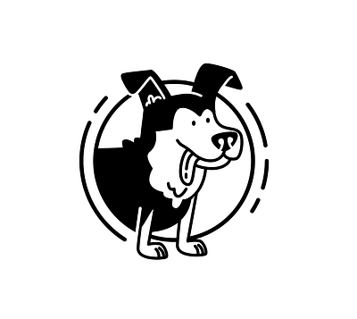 Dog illustration adobe illustrator animal black and white branding design dog graphic design illustration logo vector