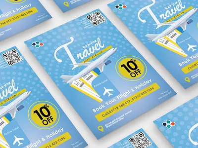 Travel flyer adobe illustration travel agency flyer