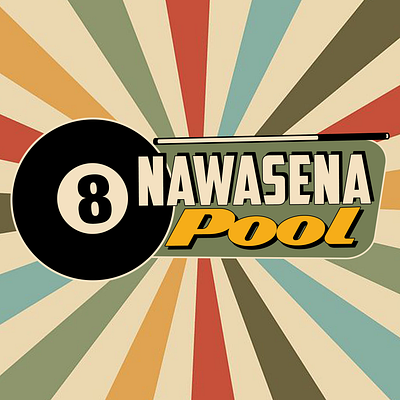 Nawasena Pool Retro Logo billiard logo branding colorful logo design graphic design illustration logo modern logo retro retro logo simple logo vector