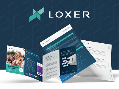 Loxer branding key visual kreacje graficzne logo