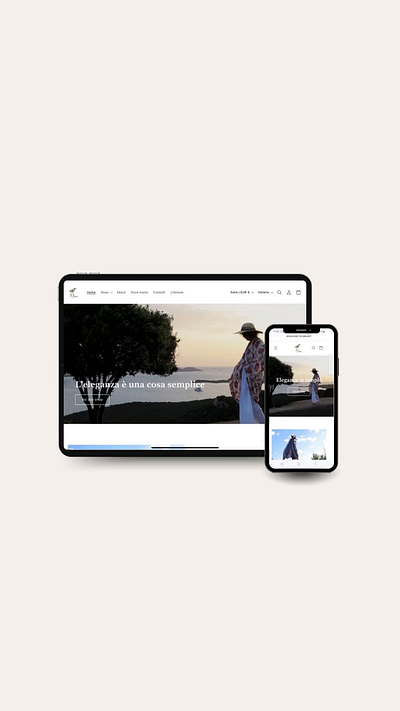 Ecommerce website for a slow fashion brand: Bhanù ecommerce re design shopify slowfashion web design