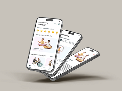 Thrive - Mental Health and Wellness App app artificial intelligence mental health mobile app mobile app uiux design wellness
