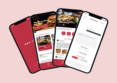 Food Review App app design ui user experience user interface ux