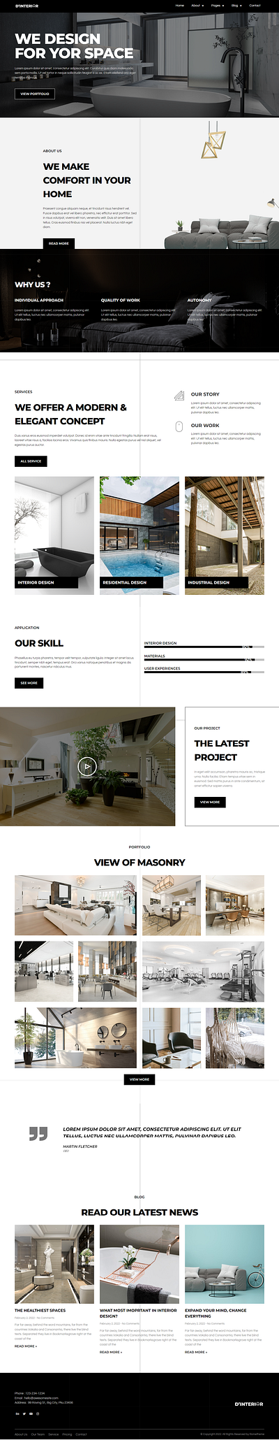 Home Decor Website Concept1 branding design graphic design ui ux website wordpress