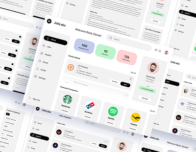 JobLabz Dasboard dashboard design job dashboard design ui ui design ux