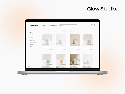 DailyUI 012 candles e commerce shop studio ui ui design user interface user interface design