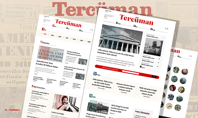 Tercüman | Creative News Website creative graphic design minimalist modern news news website ui uiux ux website