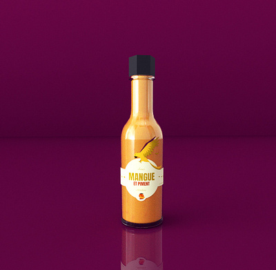 Chili Sauce 3d bird branding design graphic design illustration illustrator label octane parrot product design vector