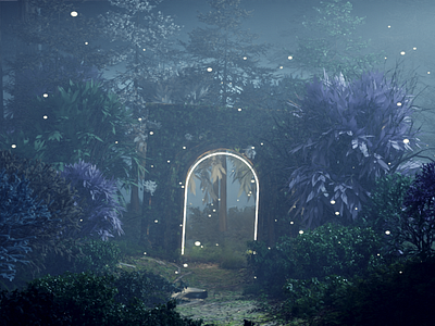 A Portal, perhaps? 3d blender environment art