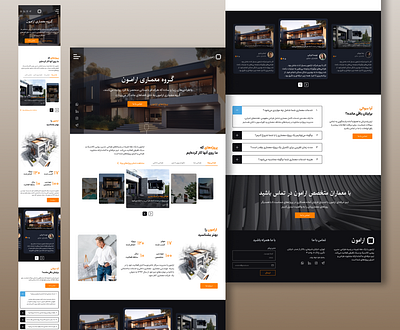 Architecture Landing page architecture branding graphic design landing page ui ux webpage website