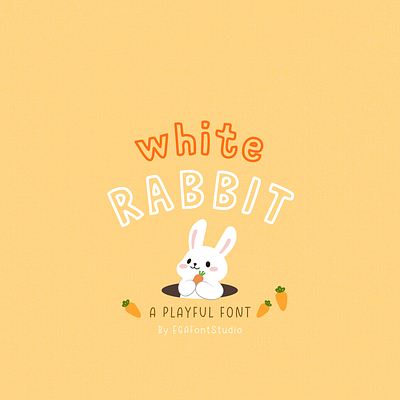 White Rabbit - A playful font by EGAFontStudio children book fonts children fonts font handwriting font handwritten font kids fonts playful children font playful fonts typeface typography