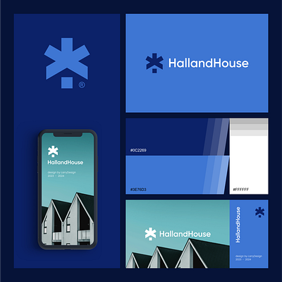 halland house graphic design logo