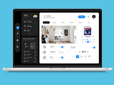 Smart Home - Desktop UI design desktop layout smart home ui ux